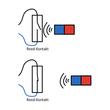 8601-OK Intrerupator solenoid Ampire (NC/NO), negru
