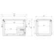 CFX3 55 Frigider cu compresor Dometic, 12/24/220V, 55 litri