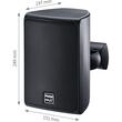 Symbol X 130 Negru, Boxe de perete Magnat 