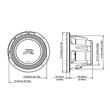 R2-W10D4 SUBWOOFER ALPINE DE 25CM (10″), 4Ω+4Ω, 2250W