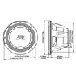 R2-W12D2 SUBWOOFER ALPINE DE 30CM (12″), 2Ω+2Ω, 2250W