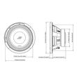 S2-W10D4 SUBWOOFER ALPINE DE 25CM (10″), 4Ω+4Ω, 1800W