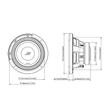 S2-W8D2 SUBWOOFER ALPINE DE 20CM (8″), 2Ω+2Ω, 900W