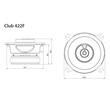 CLUB 422F DIFUZOARE COAXIALE JBL DE 10CM, 35W RMS