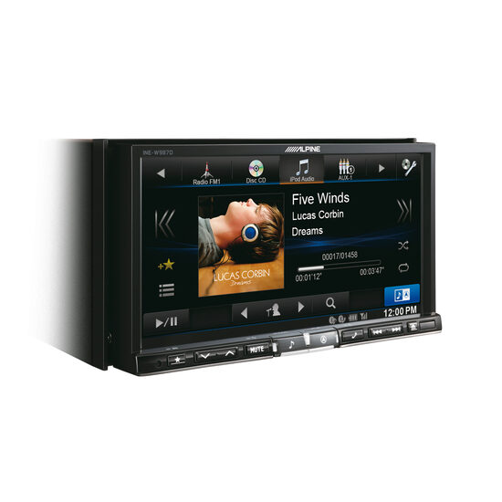 ALPINE INE-W987D SISTEM 2DIN CU DVD, NAVIGAŢIE INTEGRATĂ, MIRROR LINK ŞI ECRAN DE 7"