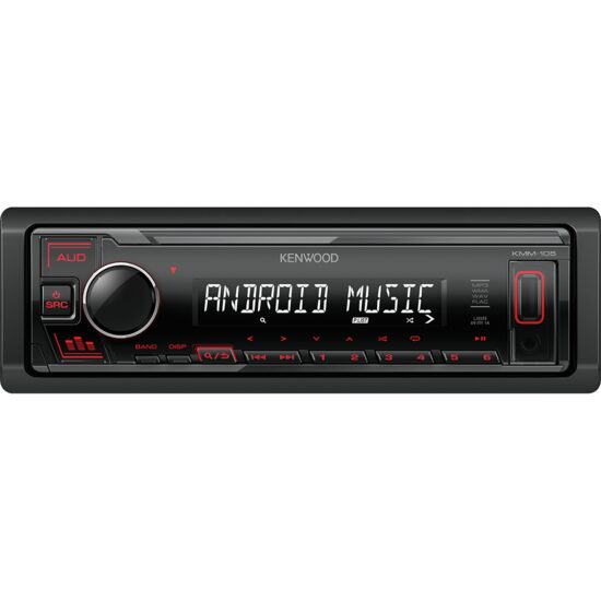 KMM-105RY RADIO CU USB KENWOOD, ROSU