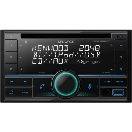 DPX-5200BT 2DIN RADIO CU CD/USB/BLUETOOTH KENWOOD, MULTICOLOR 