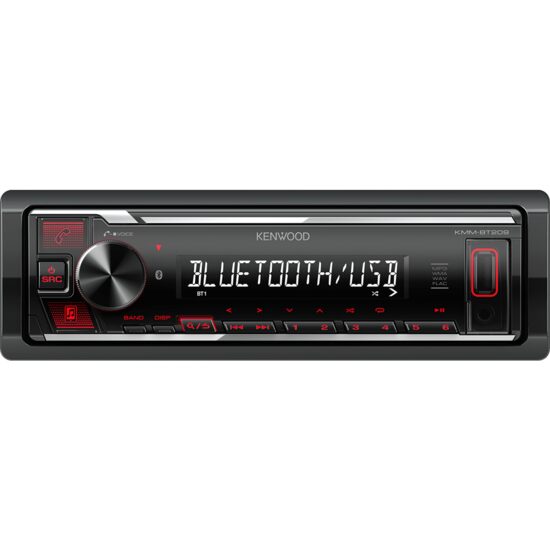 KMM-BT209 RADIO CU USB/BLUETOOTH KENWOOD, ROSU