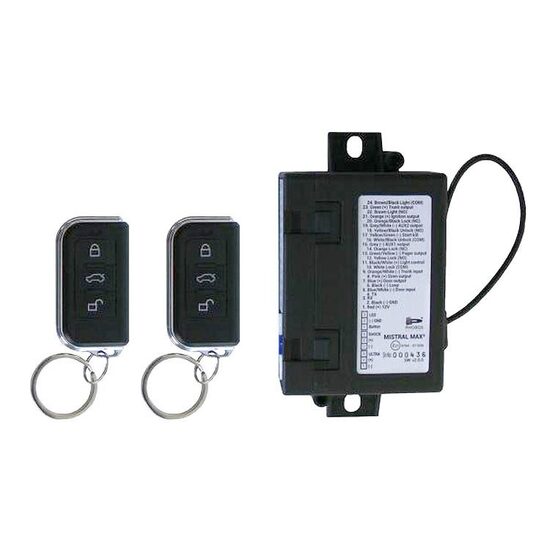 Mistral Max2 Alarma auto Keetec cu 2 telecomenzi