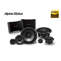 HDZ-653S DIFUZOARE COMPONENTE SLIM-FIT HI-RES ALPINE STATUS  DE 16.5CM, 100W RMS