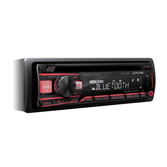 CDE-203BT RADIO CD/USB/BLUETOOTH ALPINE, MULTICOLOR