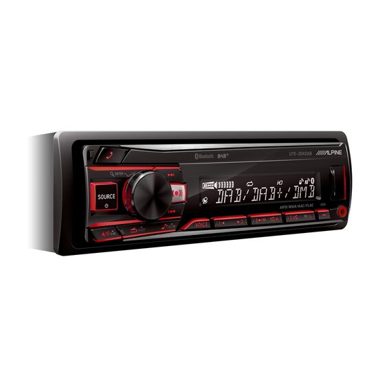 UTE-204DAB RADIO CU USB/BLUETOOTH/DAB+ ALPINE, MULTICOLOR