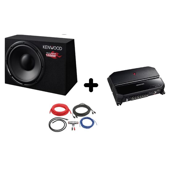 PACHET KENWOOD KSC-W1200B + KAC-PS702EX + LK-10