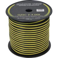 GZSC 2-4.00X Rola Cablu 100m Ground Zero pentru difuzoare, 2x4,0 mm²