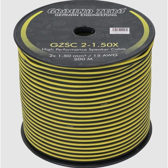 GZSC 2-1.50X Cablu Ground Zero pentru difuzoare 2x1.5mm², 1m