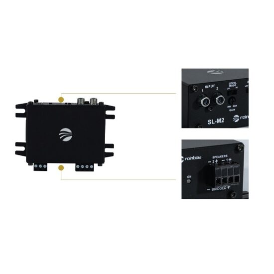 SL-M2 MINI AMPLIFICATOR CLASA D RAINBOW PE 2 CANALE