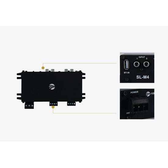 SL-M4 MINI AMPLIFICATOR CLASA D RAINBOW PE 4 CANALE