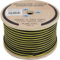 GZSC 2.5X2 OFC Rola cablu 100m Ground Zero pentru difuzoare, 2×2.5mm²