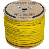 GZPC 20Y-OFC Cablu de alimentare monofilar galben Ground Zero de 20mm², cupru, rola 50m